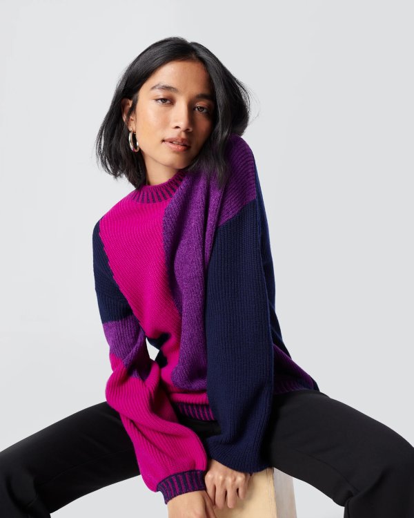 Marc Wool Knit Jacquard Sweater