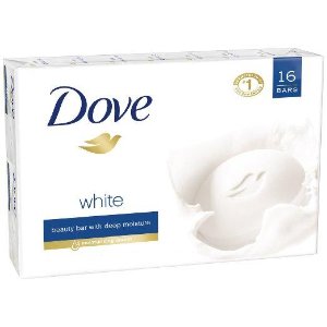 白滋润洁肤保湿香皂, 白色 4oz装, 共16块