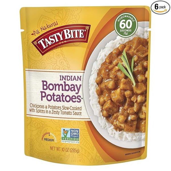 Tasty Bite 微波炉即食印度孟买土豆 6包
