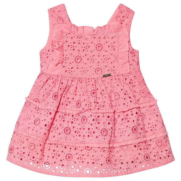 Pink Broderie Anglaise Layered Dress | AlexandAlexa