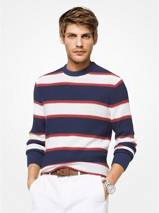 Striped Cotton Pullover