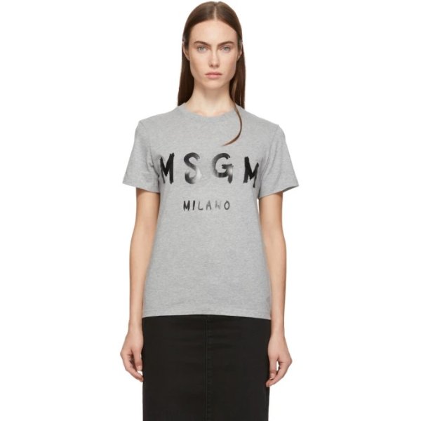 - Grey Milano Logo T-Shirt