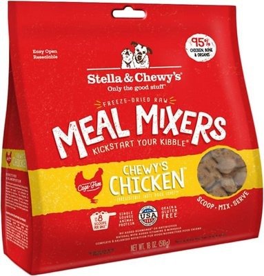 Chewy's Chicken Meal Mixers Freeze-Dried Raw Dog Food Topper, 18-oz bag - Chewy.com