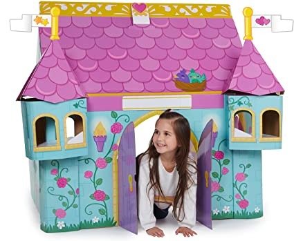 Pop2Play Fairytale Castle – Role Play Toy Helps Develop Kids Imagination – Made from Eco-Friendly Strongfold Cardboard