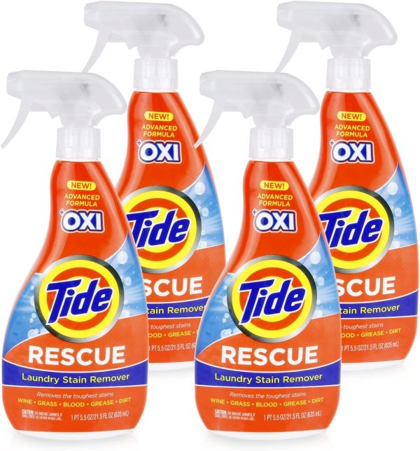 Laundry Stain Remover with Oxi 22 Fl Oz, Pack of 4