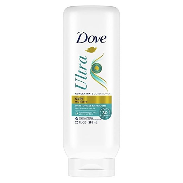 Ultra Daily Moisture Concentrate Conditioner for Dry Hair Moisturizes and Smooths in 30 Seconds, With Fast-Detangle Technology and 2X More Washes 20 oz
