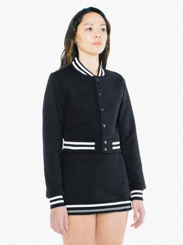 Heavy Terry Cropped Club Jacket | American Apparel