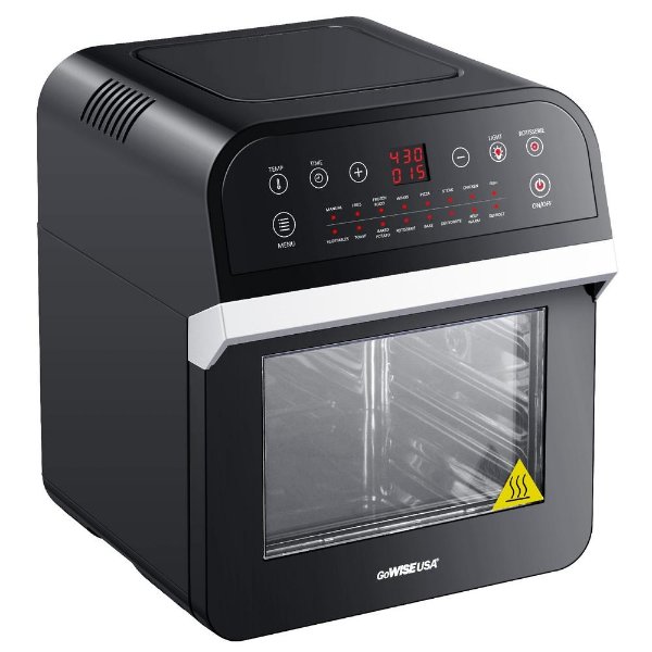12.7 Qt. Electric Air Fryer Oven with Accessories (Black)