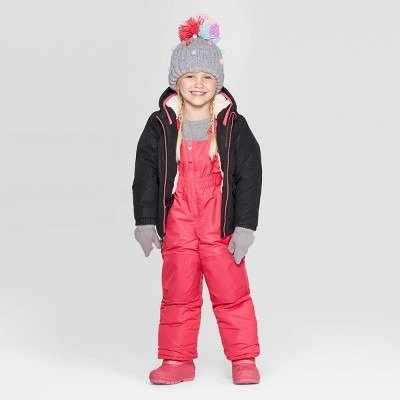 Toddler Girls&#39; Hat And Glove Set - Cat &#38; Jack&#8482; Grey 2T-5T