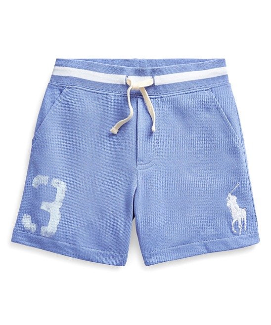 Fall Blue '3' Shorts - Boys