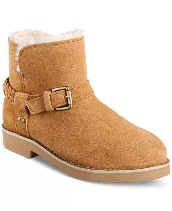 Korri Pull-On Buckled Winter Booties, Created for Macy's