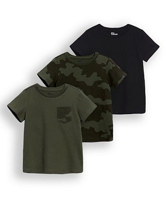 Big Boys Short Sleeve Basic T-shirt, 3 Piece Set