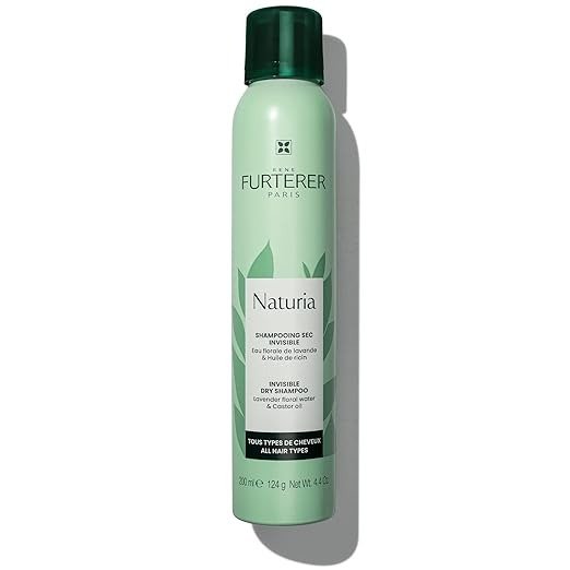 NATURIA Invisible Dry Shampoo - Oil-Absorbing Formula - With 99% Natural-Origin Derived Ingredients - Untinted Invisible Finish - For All Hair Types