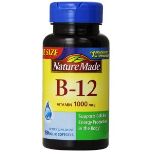 Nature Made Vitamin B-12 Value Size Softgel, 1000 mcg, 150 Count