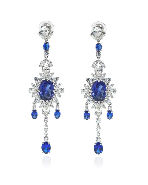 Palace Rhodium And Crystal Earrings 5498817