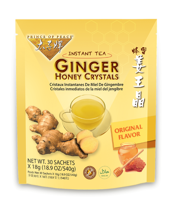 Prince of Peace Instant Ginger Honey Crystals, 30 Bags