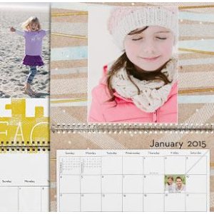 8"×11" Personalized/Custom Photo Wall Calendar @ Shutterfly
