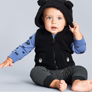 Carter's 秋冬童装特卖，连体外套低至$7.5