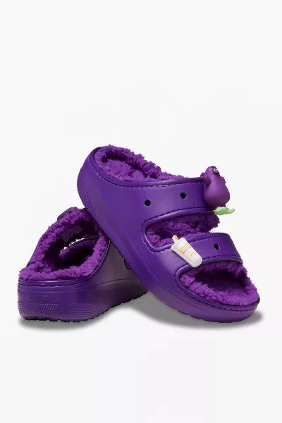 Crocs X McDonald's Grimace 毛毛拖鞋