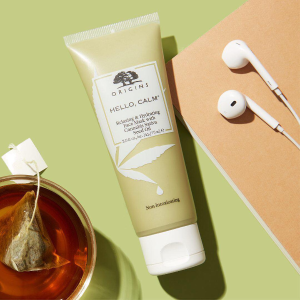 Extended: with HELLO, CALM™ Relaxing & Hydrating Face Mask + free super deluxe Checks & Balances cleanser with any $45 purchase + free duo of Ginger favorites with $75  @ Origins