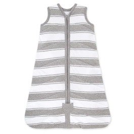 Beekeeper™ Rugby Peace Stripe Quilted Organic Baby Wearable Blanket