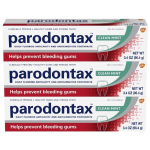 Parodontax Clean Mint Toothpaste for Bleeding Gums, 3 Count
