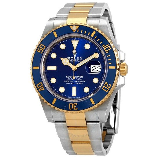 Submariner Blue Dial Stainless Steel and 18K Yellow Gold Bracelet Automatic Men's Watch 126613LBBLSO
