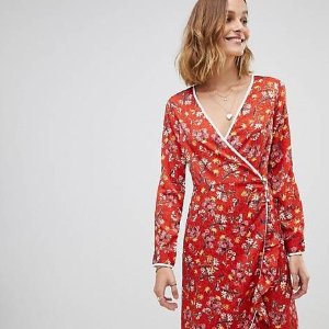 Free People Covent Garden floral wrap dress