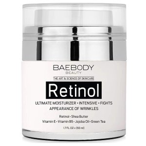 Baebody Retinol Moisturizer Cream with Retinol, Jojoba Oil & Vitamin E, 1.7 Ounces