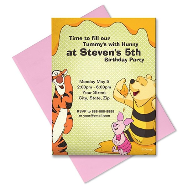 Winnie the Pooh and Pals Invitation - Customizable | shopDisney