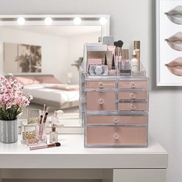 Large Deluxe Interchangeable Makeup Organizer (4 Prints)Large Deluxe Interchangeable Makeup Organizer (4 Prints)Product OverviewRatings & ReviewsCustomer PhotosQuestions & AnswersShipping & ReturnsMore to Explore