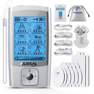 NURSAL 24 Modes TENS Unit Muscle Stimulator with Continuous Stimulation
