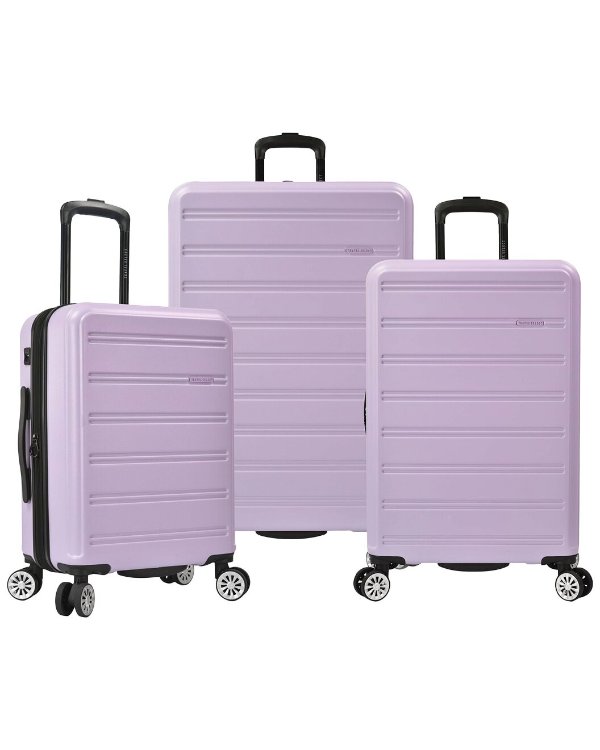 Snowcreek 3pc Hardside Spinner Luggage Set / Gilt