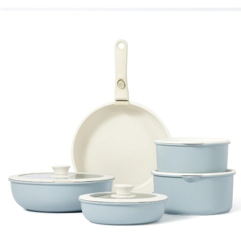 Carote 11pcs Pots and Pans Set, Nonstick Cookware