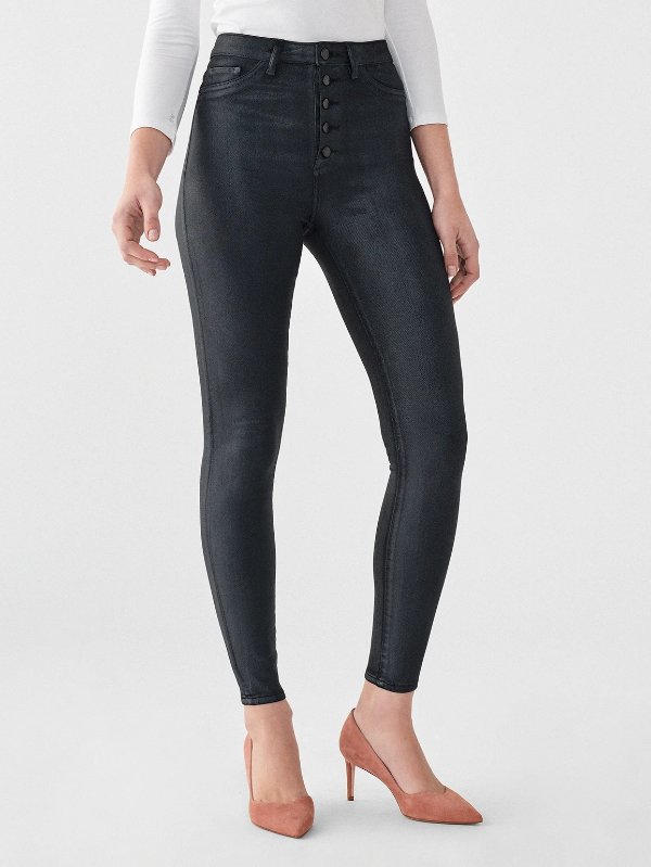 Chrissy Ultra High Rise Ankle Skinny | Graphite