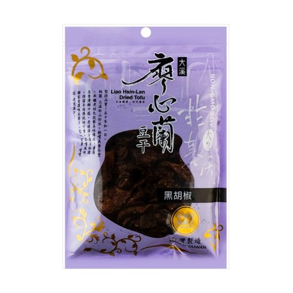 LIAO HSIN LAN Non-GMO Dried Tofu Black paper (Vegan) 110g