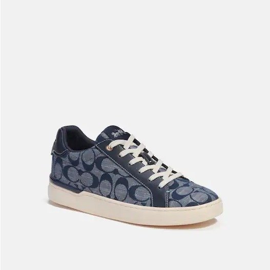 Clip Low Top Sneaker In Signature Chambray