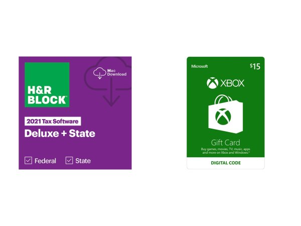 HR Block 2021 Deluxe + State - PC/Mac - Download - Bundle only and Xbox Gift Card $15 US (Email Delivery)