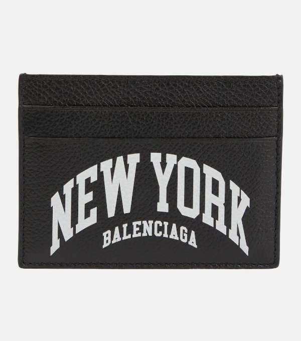 Cities leather card holder