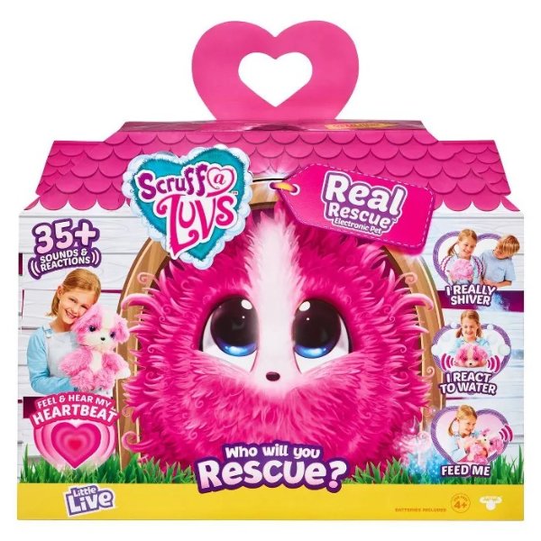Little Live Scruff-A-Luvs Real Rescue Electronic Pet - Pink