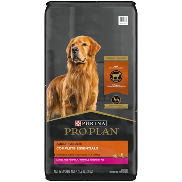 Purina Pro Plan With Probiotics Shredded Blend Lamb and Rice Formula Adult Dry Dog Food, 47 lbs. | Petco