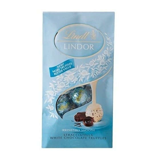 Lindor Truffles Stracciatella White Chocolate Shell with Cocoa Pieces with Smooth Filling 5.1 Oz