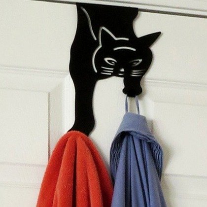 Evelots Over-the-Door Double Cat Hook Hanger