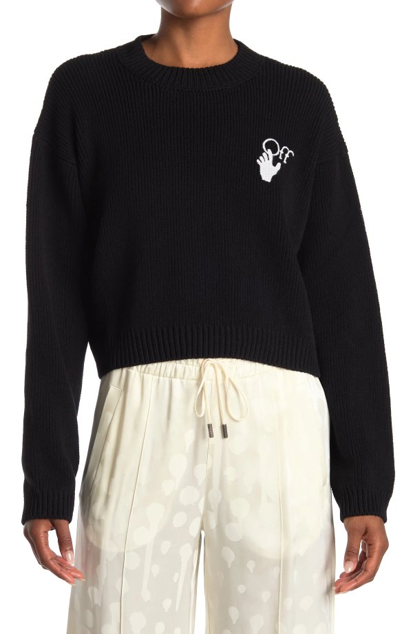 nordstrom rack off-white logo crew 毛衣 $650.00