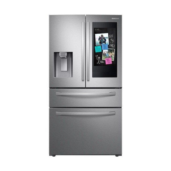 22 cu. ft. 4-Door French Door, Counter Depth Refrigerator with 21.5 inch Touch Screen Family Hub™ in Stainless Steel Refrigerator - RF22R7551SR/AA | Samsung US