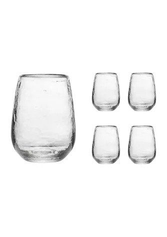 Set of 4 Small Hammered Tumblers