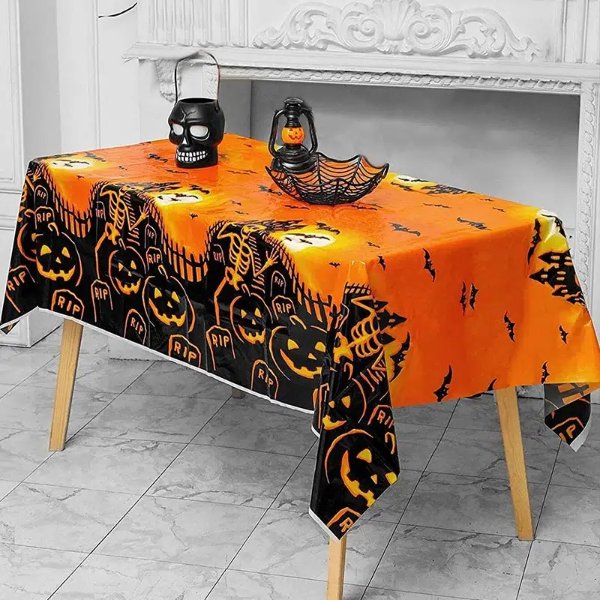 1pc Halloween Party Disposable Tablecloth