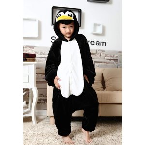 WAFUNNE Kids Penguin Costume Cosplay Halloween Animal Onesie