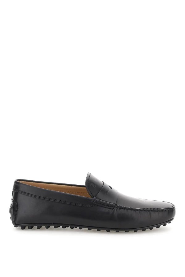 leather gommino driver loafers