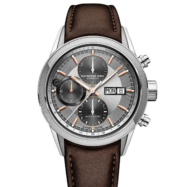 ​Freelancer 5000 Chronograph Leather-Strap Watch